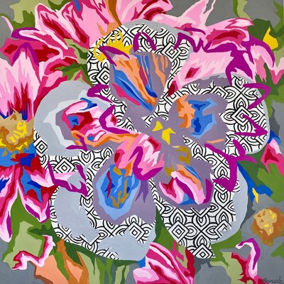 Florales Abstrakt #8, 2023 von Holly Boruck