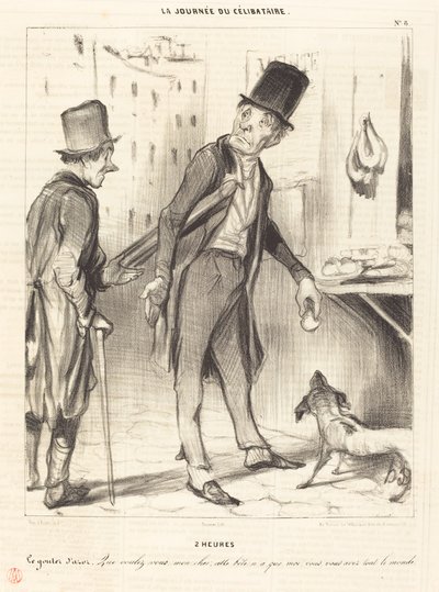 2 Uhr - Azors Nachmittagssnack von Honoré Daumier