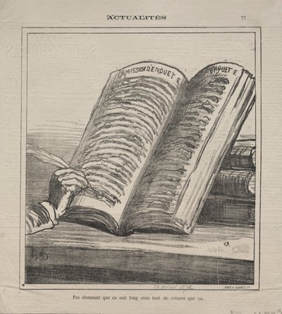 Actualities Nr. 77: Sei nicht erstaunt, dass es lang ist und viele Korrekturen enthält, 1872 von Honoré Daumier