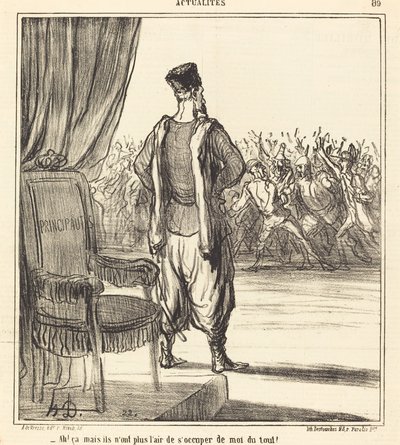Ah! ... sie kümmern sich nicht mehr um mich von Honoré Daumier