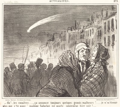 Ah!... die Kometen... von Honoré Daumier