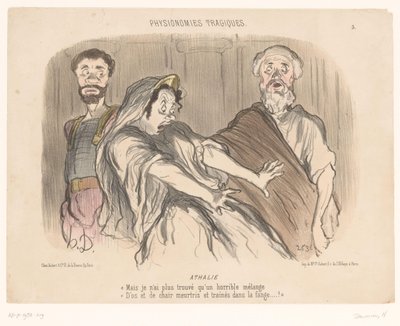 Atalja sieht eine abschreckende Vision von Honoré Daumier