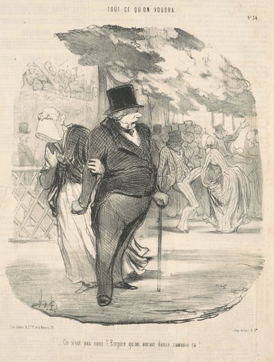 Das hätte man unter dem Kaiserreich nicht getanzt! ... von Honoré Daumier