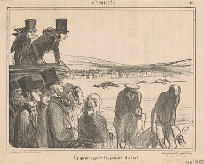 Was man die Freuden des Rennsports nennt von Honoré Daumier
