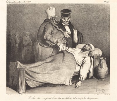 Den können wir freilassen! Er ist nicht mehr gefährlich! von Honoré Daumier