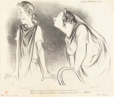 Charmant... zieht alle Herzen hinter sich her... von Honoré Daumier