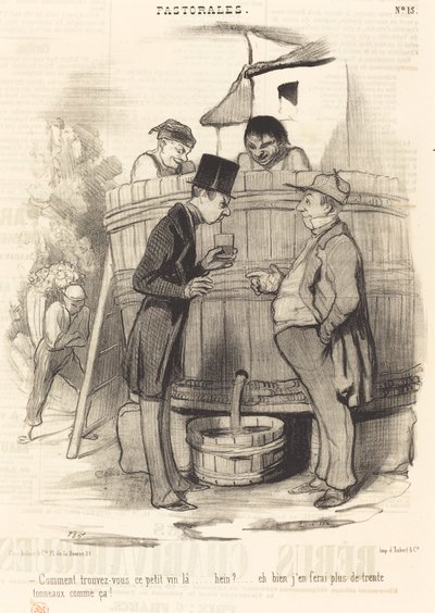 Wie finden Sie diesen kleinen Wein... von Honoré Daumier