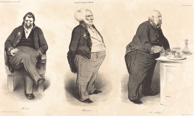 Graf Portalis - Herzog von Bassano - Graf von Montlosier von Honoré Daumier
