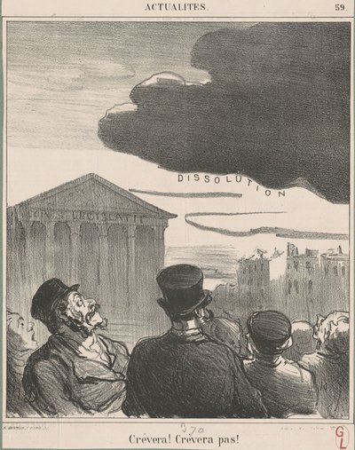 Crèvera! Crèvera pas! von Honoré Daumier