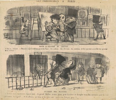 In der Galerie des Louvre von Honoré Daumier