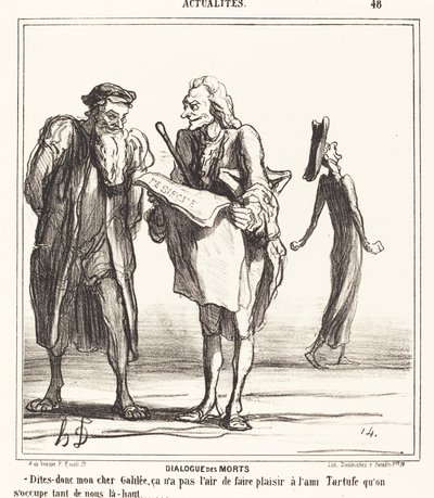 Dialog der Toten von Honoré Daumier