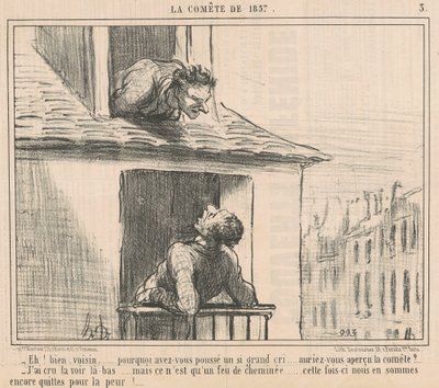 Eh! Bien, voisin ... pourquoi avez-vous poussé ... von Honoré Daumier