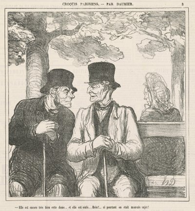 Sie ist noch sehr gut, diese Dame ... von Honoré Daumier