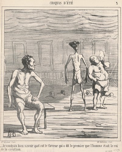 Ich möchte gerne wissen, wer ... von Honoré Daumier