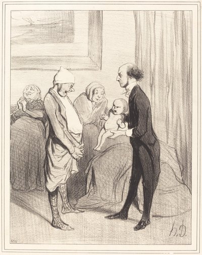 Der Eintritt ins Leben von Honoré Daumier