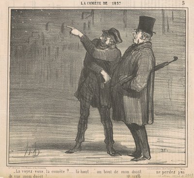 Sehen Sie den Kometen? von Honoré Daumier