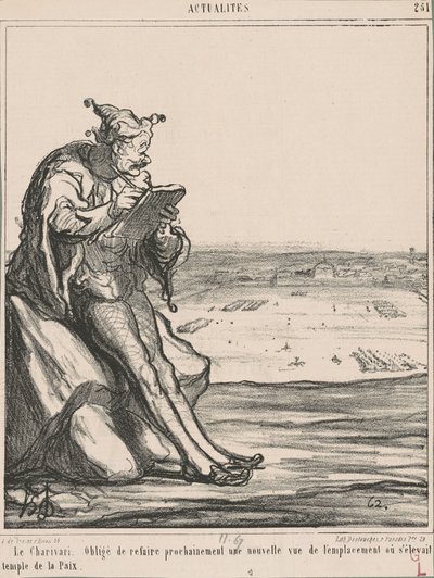 Le Charivari, gezwungen eine neue Ansicht zu machen von Honoré Daumier
