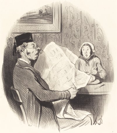 Das Format wird immer monströser von Honoré Daumier