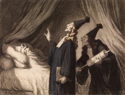 Der eingebildete Kranke von Honoré Daumier
