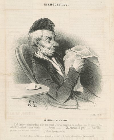 Die Zeitungslektüre von Honoré Daumier