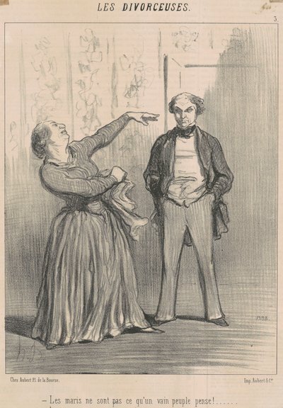 Die Ehemänner sind nicht das, was ein eitles Volk denkt! von Honoré Daumier