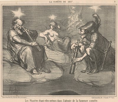 Die Planeten selbst von Honoré Daumier