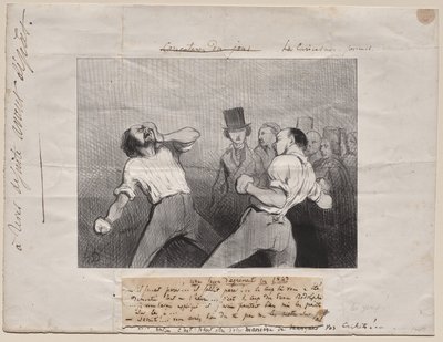 Lektion im Verständnis im Jahr 1843 von Honoré Daumier