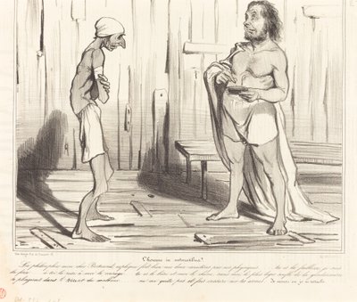 Der Mann in naturalibus von Honoré Daumier