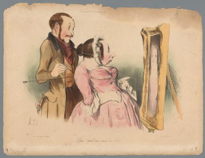 Modell des Malers kritisiert ihr Porträt von Honoré Daumier