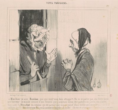 Mein Gott! Madame Bombec, was haben Sie gefangen? von Honoré Daumier