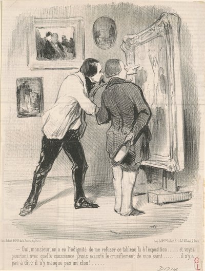 Ja ... man hatte die Unverschämtheit, mir dieses Bild zu verweigern ... von Honoré Daumier