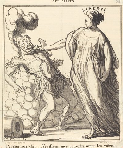 Pardon mein Lieber... von Honoré Daumier