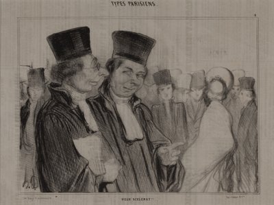 Pariser Typen, Nr. 4: Alter Schurke! von Honoré Daumier