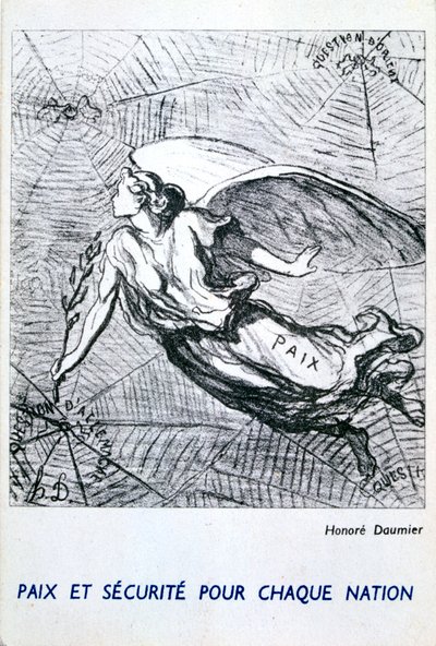 Frieden und Sicherheit für jede Nation von Honoré Daumier