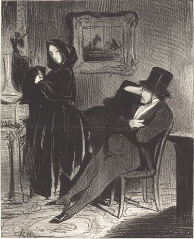 Öfter als ich dich zum Ball führen werde... von Honoré Daumier