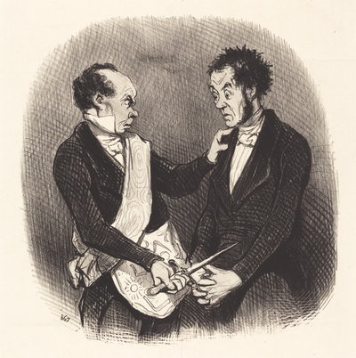 Aufnahme eines Freimaurers von Honoré Daumier
