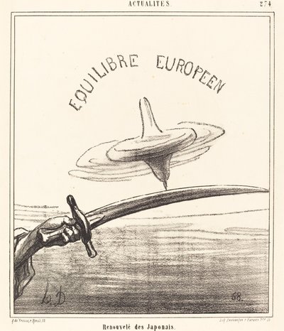 Erneuert von den Japanern von Honoré Daumier