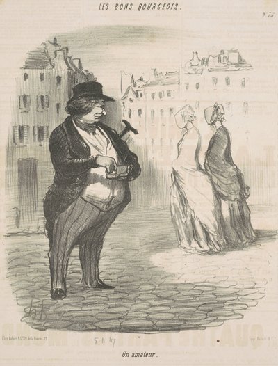 Ein Amateur von Honoré Daumier