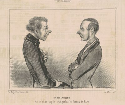 Ein Beispiel dessen, was man die Schönen von Paris nennt von Honoré Daumier