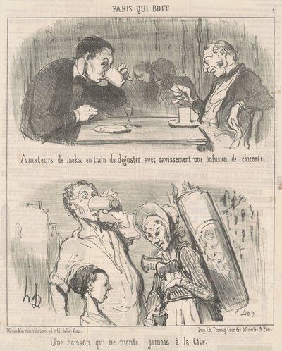 Ein Getränk, das nie zu Kopf steigt von Honoré Daumier