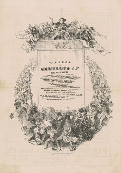 VOILLLLLLLLLLLA LE GRRRRRRRRRRRRRRAND galop charivarique von Honoré Daumier