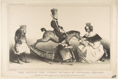 Sehr hochmütige und sehr mächtige legitimistische Gören, Februar 1834 von Honoré Daumier