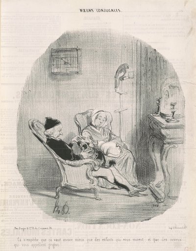 Das hindert nicht, dass es noch besser ist.... von Honoré Daumier