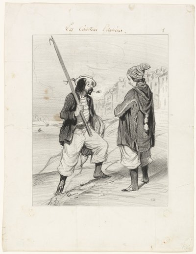 Alles klar Rigobert, mein alter Freund…, Tafel eins aus Les Canotiers Parisiens von Honoré Victorin Daumier