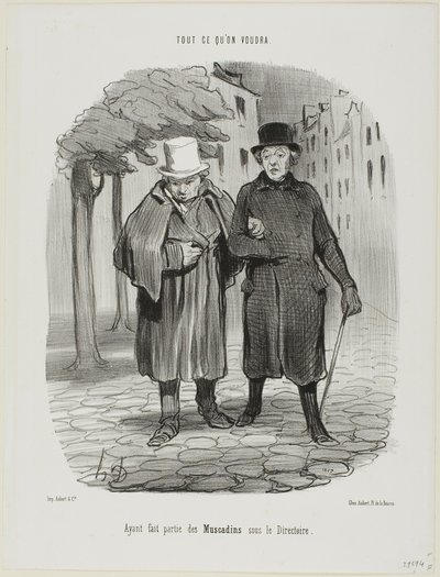 Ehemalige Dandies aus der Zeit des Direktoriums, Platte 7 aus Tout Ce Qu