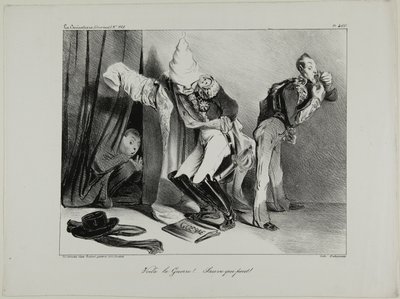 „Es ist Krieg! ...Jeder für sich!“, Platte 460 von Honoré Victorin Daumier