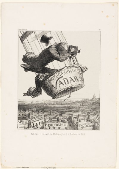 Nadar erhebt die Fotografie zur Kunst, Tafel 367 aus Souvenirs d’artistes von Honoré Victorin Daumier