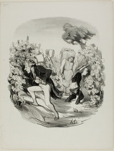 Oh Mist! ... die Trauben sind dieses Jahr wirklich nicht gut!, Platte 24 aus Pastorales von Honoré Victorin Daumier