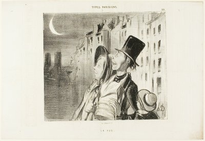 Sehen, Platte 39 aus Types Parisiens von Honoré Victorin Daumier
