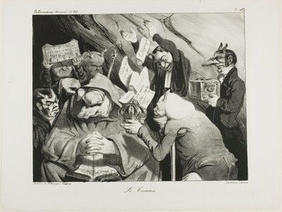 Versuchung, Tafel 453 von Honoré Victorin Daumier